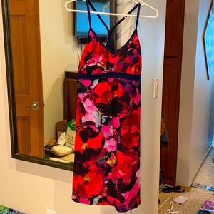 Athleta Mystique Shorebreak Swim Dress Saffron Red